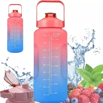 Extralink motyvacinis butelis, vandens butelis, 2000 ml, raudonai-mėlynas, BUT-994