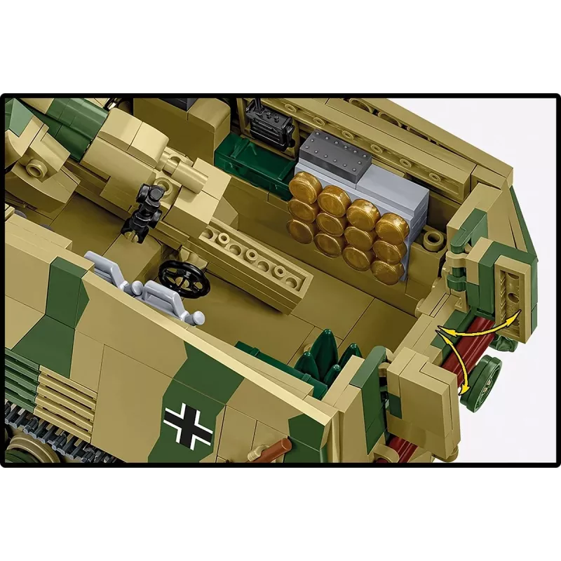 Konstrukcinis rinkinys Cobi Panzerhaubitze Hummel 1118 dalių modelio rinkinys