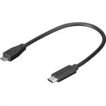 Wentronic Goobay USB 2.0 Micro-B kištukas > USB-C kištukas laidas, 0,2 m - USB 2.0 HighSpeed (67895)