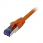 Patch laidas RJ45 CAT6A 500MHz 7,5m oranžinis S-STP (S/FTP) komponentiškai testuotas (GHMT sertifikuotas)