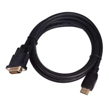TB HDMI-DVI laidas 1,8 m, auksuotas, pintas, DVI 24+1