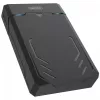 Išorinis HDD/SSD dėklas Unitek Y-3035 – 2.5/3.5 colio SATA, USB 3.2 Gen 1 (USB Type-B), 6 Gbit/s, juodas, su maitinimo adapteriu