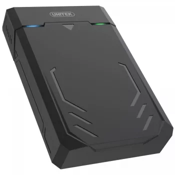 Išorinis HDD/SSD dėklas Unitek Y-3035 – 2.5/3.5 colio SATA, USB 3.2 Gen 1 (USB Type-B), 6 Gbit/s, juodas, su maitinimo adapteriu