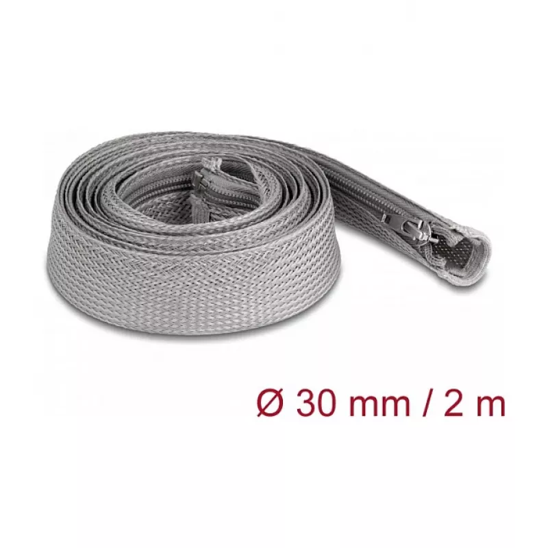 Pintas rankovės apsauginis vamzdelis DeLOCK 20831 2m x 30mm Pilka