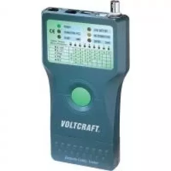 Voltcraft® CT-5 Kabelių tikrinimo prietaisas, tinkamas RJ-45, BNC, RJ-11, IEEE 1394, USB (CT-5)