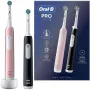 Elektrinis dantų šepetėlis Oral-B Pro 1 Duo – Juoda/Rožinė, 2 valymo režimai