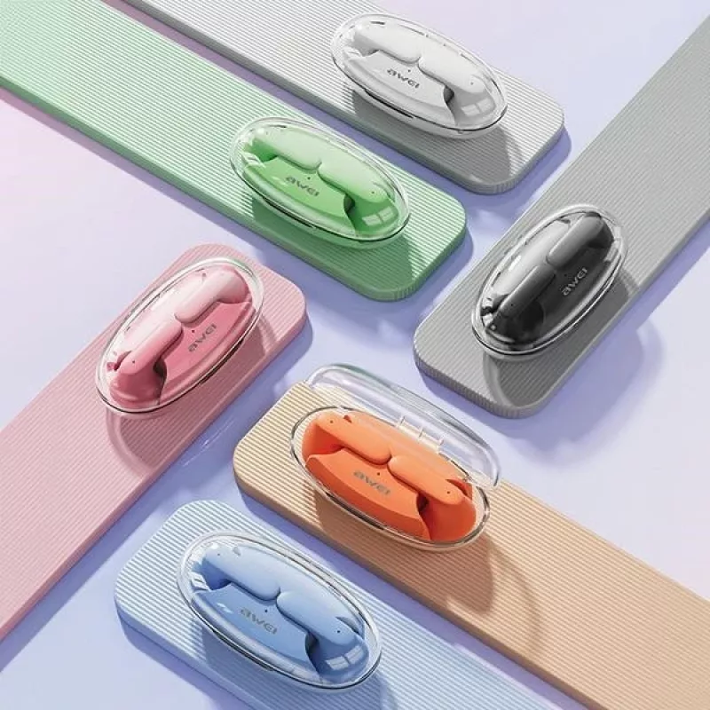 Ausinės Awei T85 Bluetooth 5.3 ENC TWS Mėlynos