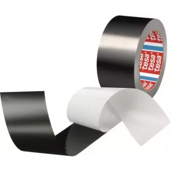 Aliumininė juosta Tesa 50577 Black Matte 25 m x 50 mm – karščiui atspari lipni folija
