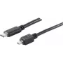 USB kabelis S/CONN 77145-1.0 USB 2.0 1 m USB C – Micro-USB B juodas