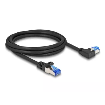 Tinklo kabelis DeLOCK RJ45 Cat.6A S/FTP 2m Juodas