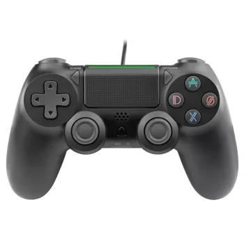 Laidinis žaidimų pultas TRACER SHOGUN PRO Black — 16 mygtukų, analoginis/digitalinis, 1,5 m kabelis, vibracija, PC/PS4/PS3