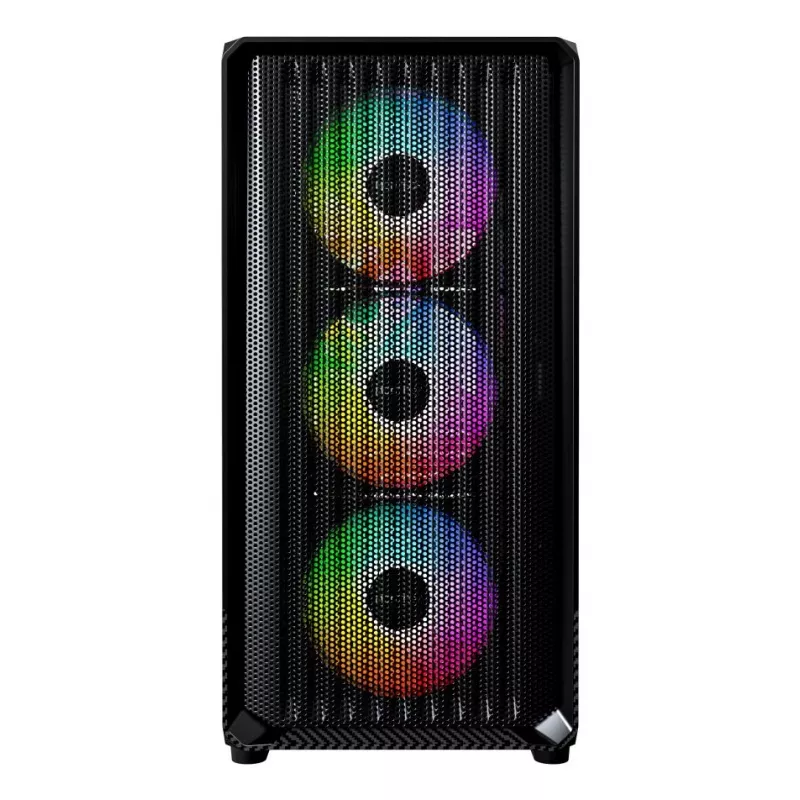 Montech X5M (B) „Micro Tower“ kompiuterio korpusas – Micro-ATX/Mini-ITX, 3×120 mm priekyje, 1×120 mm gale, palaiko ATX maitinimo šaltinį, 2×3,5 colio + 4×2,5 colio, juodas