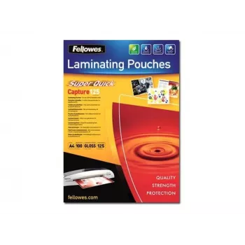 Fellowes SuperQuick A4 blizgus laminavimo maišelis 125 mikronai