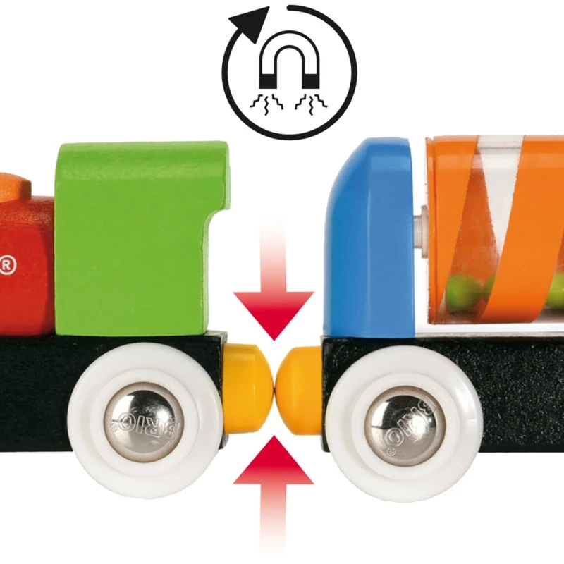 Traukinukas medinis startinis rinkinys Ravensburger BRIO įvairiaspalvis nuo 1,5 metų