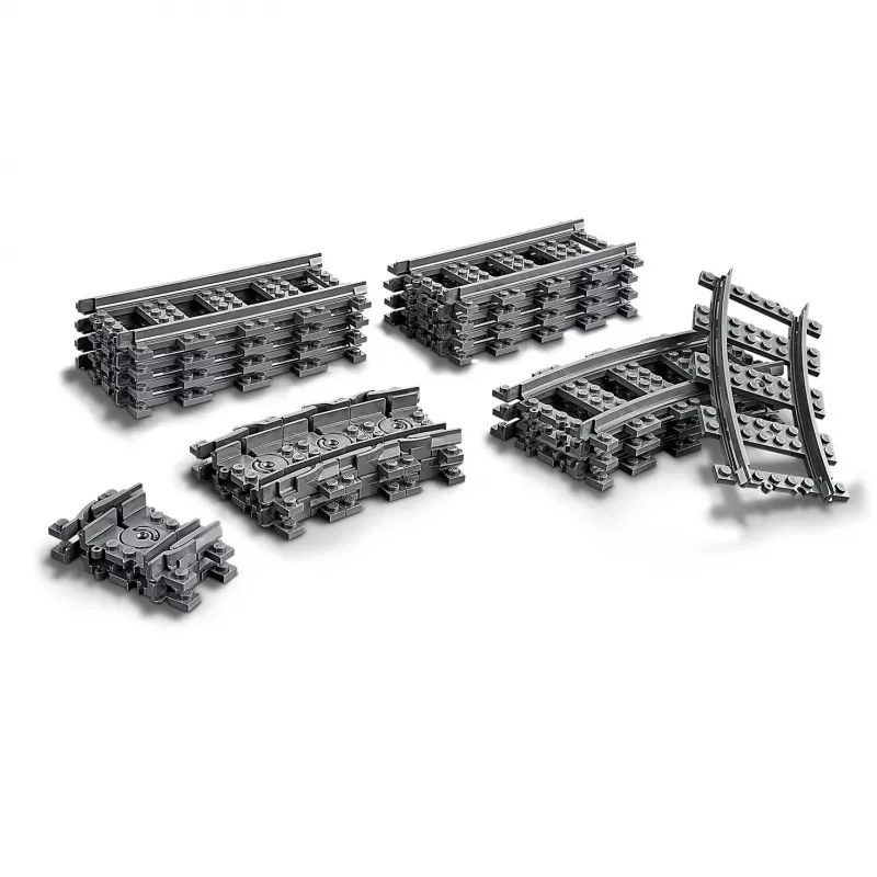 LEGO City Bėgiai 60205 – Konstrukcinis žaislas su keleiviniu traukiniu