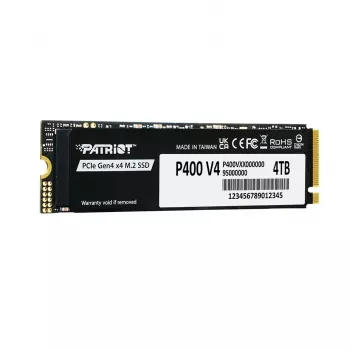Kietojo disko PATRIOT P400 V4 4 TB M.2 NVMe (4000 GB, M.2, Juoda)
