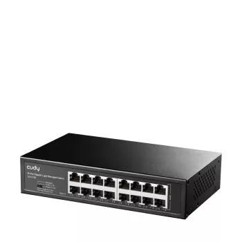 Cudy GS1016E 16 prievadų Gigabit Ethernet valdomas jungiklis, 16× 10/100/1000 Mbps