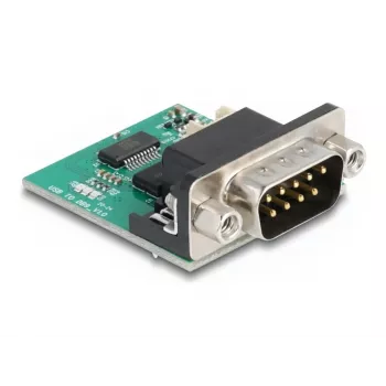 DeLOCK 90781 USB 2.0 į RS-232 keitiklis kartotuvas izoliatorius juodas žalias