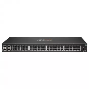 HPE Aruba 6000 48G 4SFP Switch - perjungiklis - L3 - valdomas - 48 x 10/100/1000 + 4 x Gigabit SFP - šoninis oro srautas - montuojamas į stovą - AC 100-127 V / 200-240 V