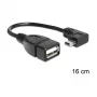USB laidas DeLOCK 83245 0,16 m USB A Mini-USB B juodas