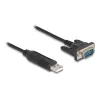 DeLOCK USB 2.0 į RS-232 adapteris 50 cm FTDI Juodas