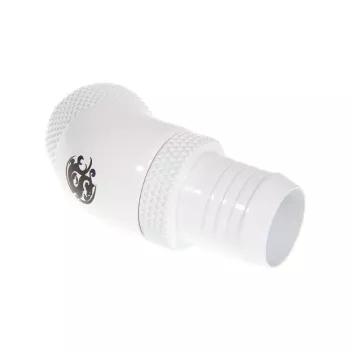 BitsPower BP-DW45R2I – žalvarinis baltas 45° G1/4 inch jungiamasis elementas su 360° sukamuoju antgaliu