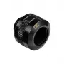 Alphacool 17471 jungtis — žalvarinė juoda, Ø22 mm, aukštis 20 mm