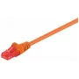 Wentronic Goobay Patch-Cable RJ-45 (M) – RJ-45 (M) 1 m UTP CAT 6 liejinis, su apsauga nuo užkabinimo oranžinis (95262)