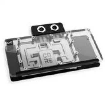Vaizdo plokštė Alphacool Core RX 9070 XT Taichi Transparent Chrome su galine plokšte