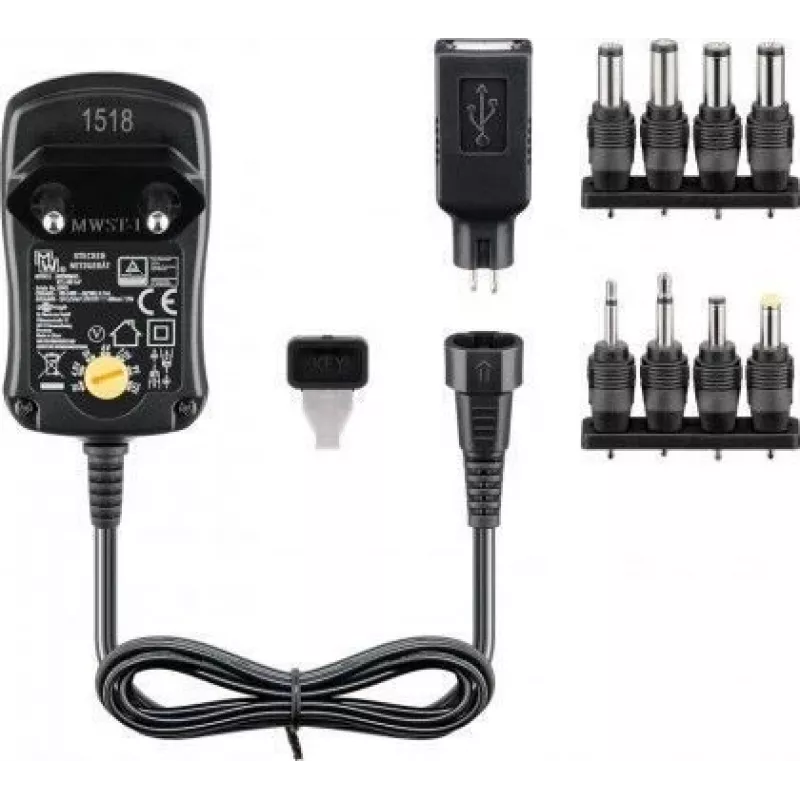 Qoltec Power Strip PDU Anti-Overload 19 inch RACK 1U 16A 6xFRENCH 2m