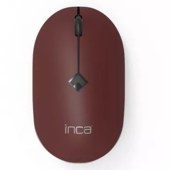 INCA pelė IWM-231RB 1600 DPI, belaidė, 4 mygtukai, ruda, 2,4 GHz