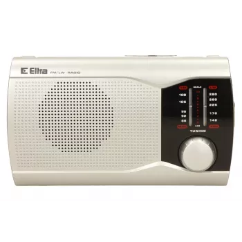 Nešiojamas radijo imtuvas Eltra EWA Silver – AM/FM, baterijomis maitinamas