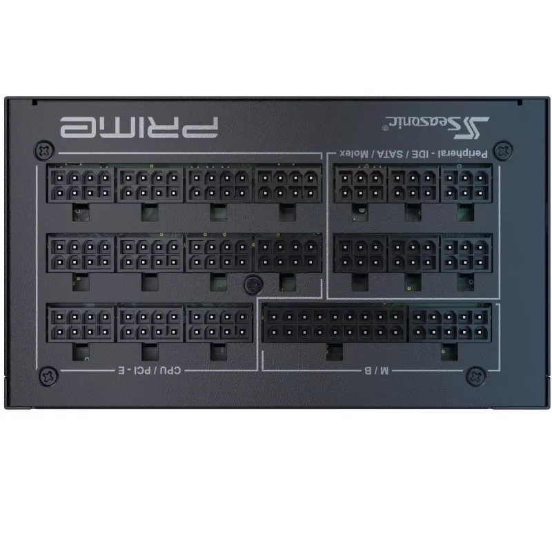 Seasonic Prime TX-1600, 80 PLUS Titanium maitinimo blokas, modulinis, ATX 3.0, PCIe 5.0 – 1600 W