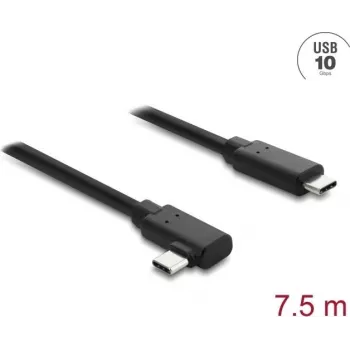 DELOCK aktyvus optinis USB Type-C laidas 10 Gbps, lenktas kištukas prie kištuko, 7,5 m