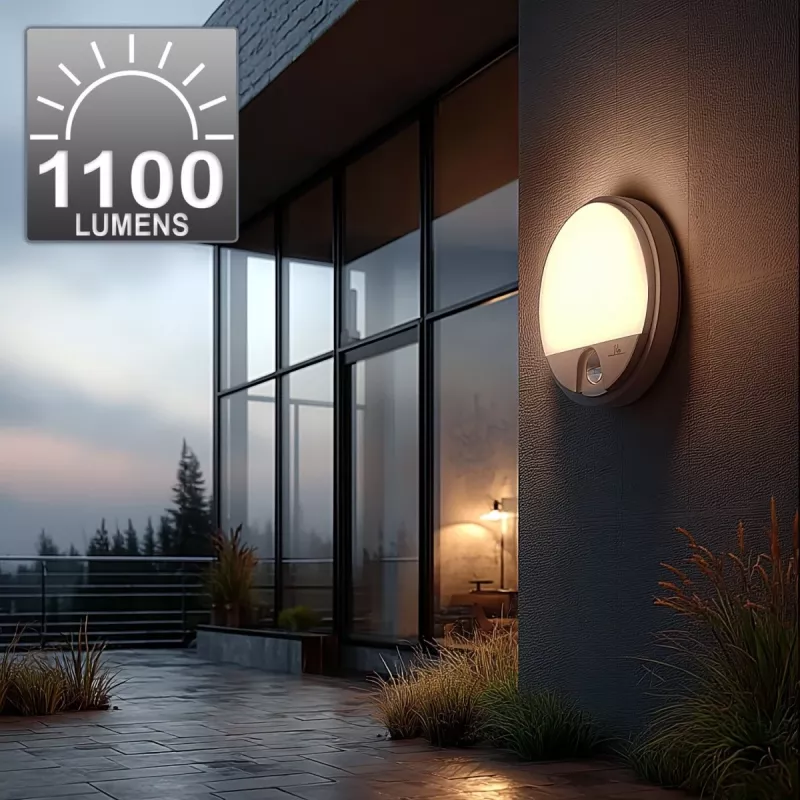 LED lempa MACLEAN MCE291W su IR judesio davikliu, 10W, 3000K