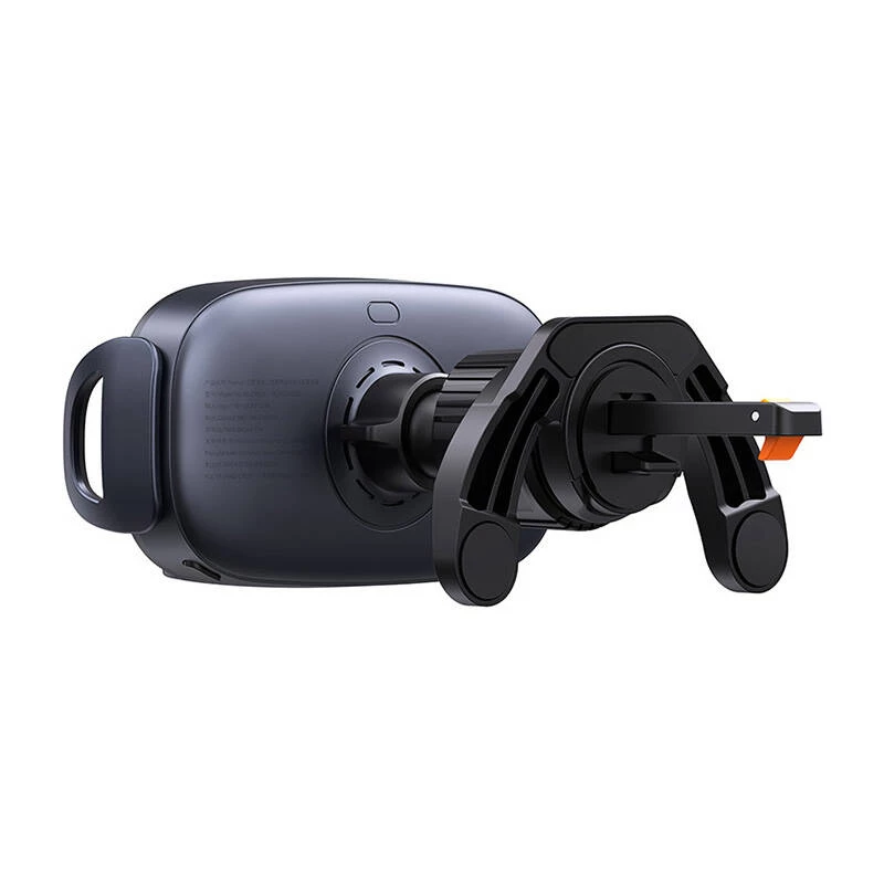 Baseus LightChaser BS-CM029 15 W belaidžio įkrovimo automobilinis telefono laikiklis ant ventiliacijos grotelių, juodas