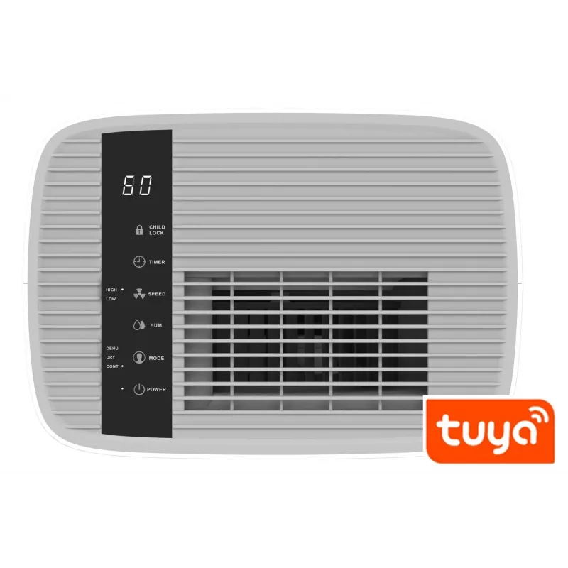 Oro drėkintuvas BLAUPUNKT ADH601 – 2,5 L bakas, 16 l/24h, 245 W, 48 dB, Wi‑Fi, 20–40 m², baltas