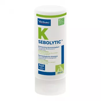 Šampūnas VIRBAC SEBOLYTIC SIS 250 ml – veterinarinis seborėjos gydymui
