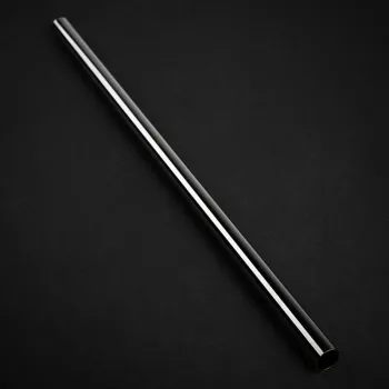 Bitspower None Chamfer Brass Hard Tubing 12mm AD, 500mm – juodas blizgesys