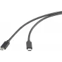 Renkforce USB-C – Display kabelis USB 3.2 Gen2x2 Kištukas 1,00 m Juodas TPE apvalkalas (RF-5501102)
