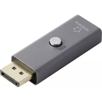Renkforce RF-6903988 DisplayPort 8K EDID emuliatorius, aliuminis, 7680x4320 @ 60Hz (RF-6903988)