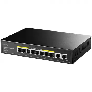 Cudy GS1010PE tinklo jungiklis Gigabit Ethernet 10 prievadų PoE juodas