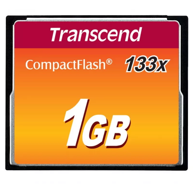 Transcend CompactFlash atminties kortelė 1GB 133x (TS1GCF133)