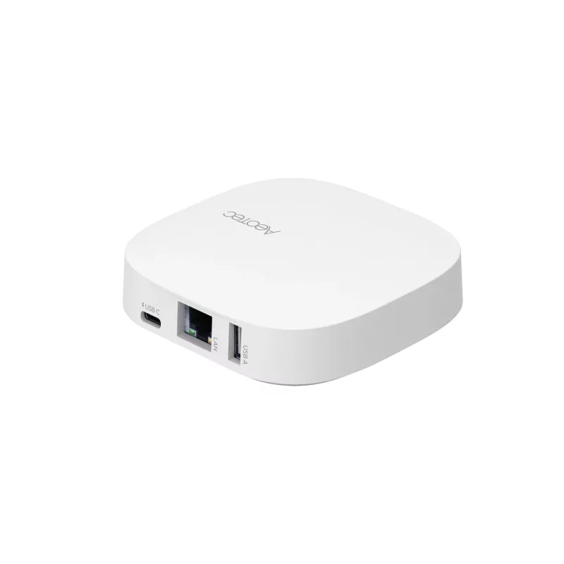 AEOTEC Smart Home Hub 2 – išmanusis namų centras, veikia kaip SmartThings šliuzas, EU, Z-Wave, Zigbee 3.0, WiFi | GP-AEOHUBV4EU | Baltas