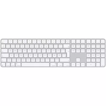 Apple Magic Keyboard su Touch ID ir skaičių klaviatūra USB + Bluetooth QWERTY danų balta