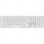 Apple Magic Keyboard su Touch ID ir skaičių klaviatūra USB + Bluetooth QWERTY danų balta