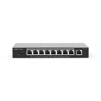Ruijie Networks RG-ES209GC-P valdomas PoE jungiklis 8 prievadų Gigabit Ethernet (10/100/1000) juodas