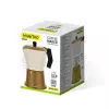 Aliumininis kavinukas viryklei Maestro MR-1657-3-BEIGE – 3 puodelių espreso kavos virimo aparatas, smėlio spalvos