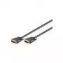 Wentronic Goobay DVI-I FullHD Dual Link kabelis, juodas, 3 m – DVI-I kištukas Dual-Link (24+5 kontaktų) > DVI-I kištukas Dual-Link (24+5 kontaktų) (69210)