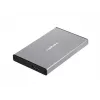 Išorinis HDD/SSD korpusas NATEC Rhino GO — 2,5 colio SATA, 9,5 mm, USB 3.0, aliuminis, pilkas, iki 4 TB